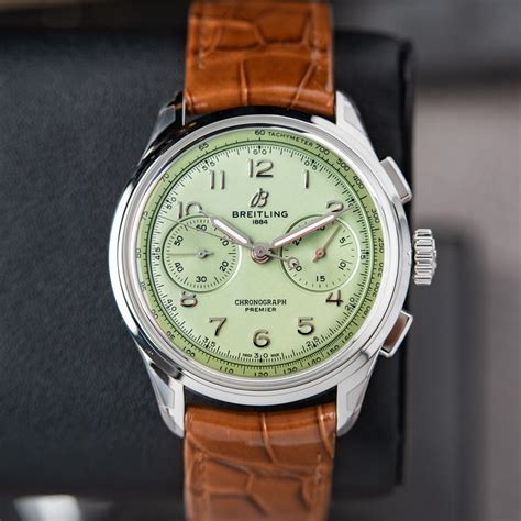 breitling b01 pistachio|Breitling b09 review.